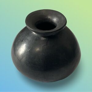 Barro Negro Decorative Pottery Jug Vase Oaxaca, Mexico 50’s